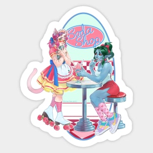 Valentine's Day Milkshake Sticker